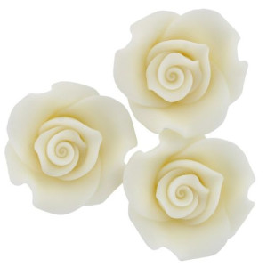 38mm Sugar Soft Roses Box/20 - Warm White