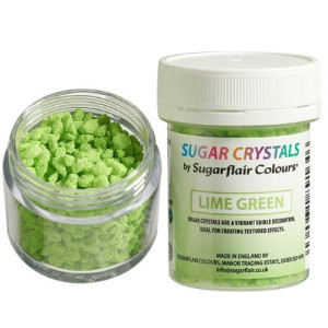 Sugarflair Sugar Crystals - Lime Green