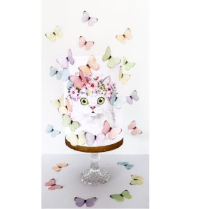 Crystal Candy Wafer Butterflies - Pastel Dream Pk/25
