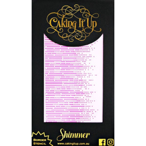 Caking It Up Stencil - Shimmer