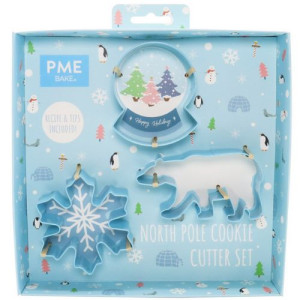 PME North Pole Cookie Cutters Set/3