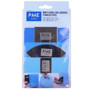 PME Mini Flexible Icing Side Scrapers Set/3