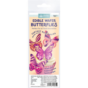 Squires Edible Wafer Butterflies - Fantasy Warm Hues