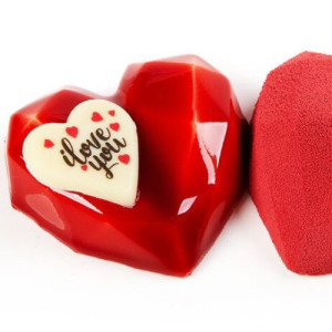 Belgian Chocolate Heart 'Love' Decorations BOX/160