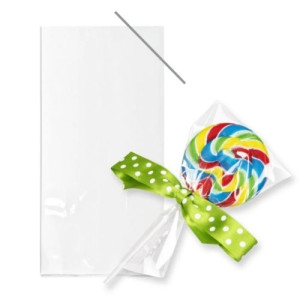 Cookie/Lollipop Cello Bags Clear with Twist Ties Pk/20