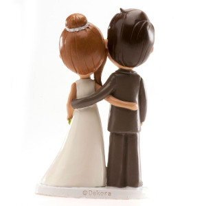 Dekora Cute Wedding Couple Cake Topper