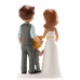 Dekora Wedding Couple with Boy Cake Topper