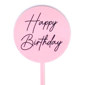 Baby Paddle - Baby Pink Happy Birthday