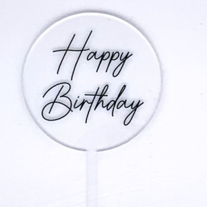 Baby Paddle - Clear Happy Birthday