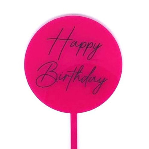 Baby Paddle - Hot Pink Happy Birthday