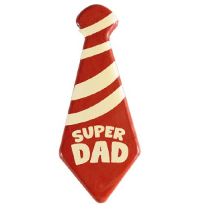 Super Dad White Chocolate Tie Decorations Box/90