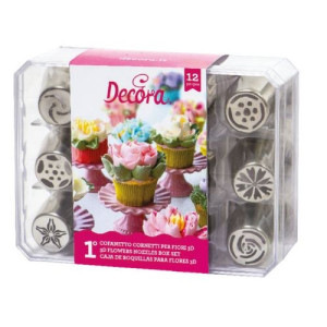 12 Decora Flower Nozzles Box No.1 