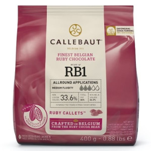 400g Callebaut Belgian Ruby Chocolate
