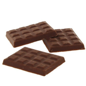 Mini Bar Shape SweetMelts® Decoration - Dark Chocolate Flavour BOX/128