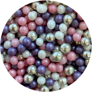 4mm Twinkle Ice Pink Glimmer Pearls 80g 