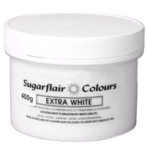 Large Sugarflair Extra White Paste 400g 