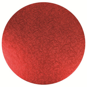 7" Round Double Thick Card - Red