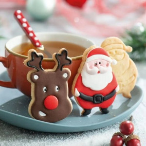 Decora Santa Claus & Reindeer Cookie Cutters 