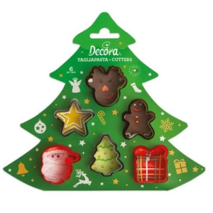 Decora Mini Christmas Cutters Set/6