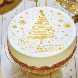 Decora Cake Stencil - Merry Christmas Tree & Stars
