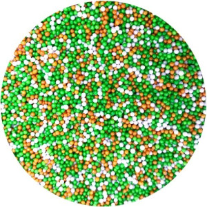 Green, White & Orange Mini Pearls 80g 