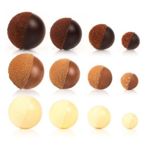 Mixed Velvet Belgian Chocolate Globes Box/36