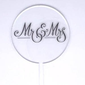 Baby Paddle - Clear Elegant Mr & Mrs