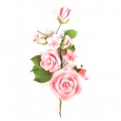  Pink Rose Spray - 145mm