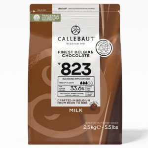 2.5kg Callebaut Belgian Milk Chocolate 33% 