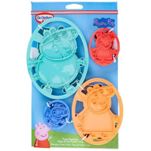 Peppa Pig & Family - Embossing Cookie Cutter Set/4