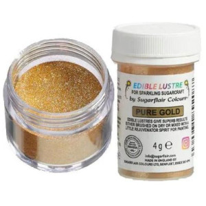 Sugarflair Lustre Glitter Dust- Pure Gold 