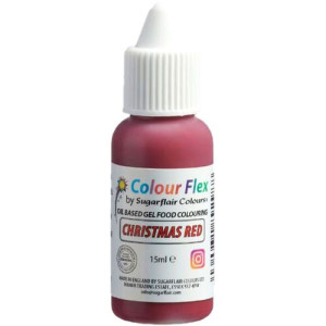Sugarflair Colour Flex Oil Based Colour - Christmas Red 15ml