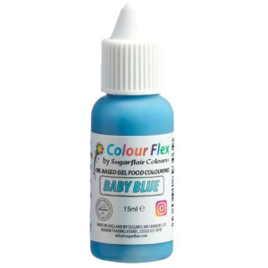 Sugarflair Colour Flex Oil Based Colour - Baby Blue 15ml