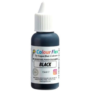 Sugarflair Colour Flex Oil Based Colour - Black 15ml