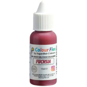 Sugarflair Colour Flex Oil Based Colour - Fuchsia 15ml