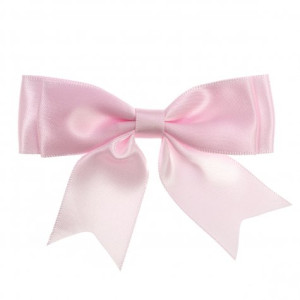 25mm Baby Pink Satin Bow