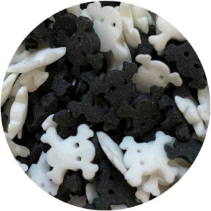 Black & White Skull Sprinkles 60g