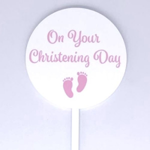Baby Paddle - On Your Christening Day - Pink