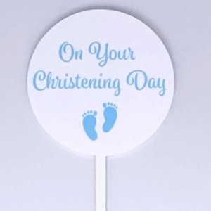 Baby Paddle - On Your Christening Day - Blue