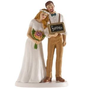 Dekora Wedding Couple Forever Cake Topper