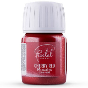Fractal Colours Metallic Food Paint - Cherry Red 30ml
