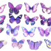 Crystal Candy Wafer Butterflies - Electric Haze Pk/19