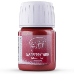 Fractal Colours Metallic Food Paint - Raspberry Wine 30ml