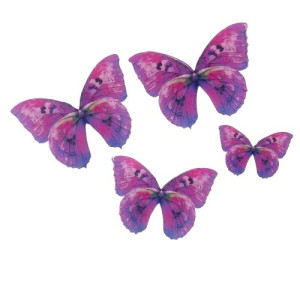 Crystal Candy Wafer Butterflies - Bonita  Pk/22