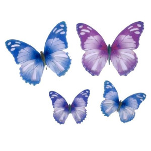 Crystal Candy Wafer Butterflies - Colour Splash Pk/22