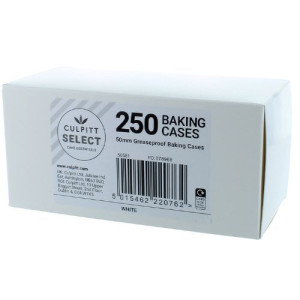 Box/250 Culpitt Select Baking Cases - White