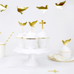 PartyDeco Cupcake Toppers First Communion Set/6