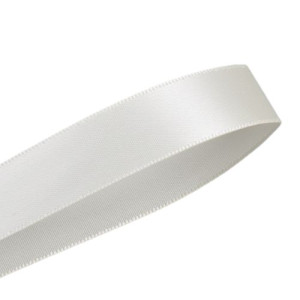 15mm Ivory Double Faced Satin Ribbon 100 yards