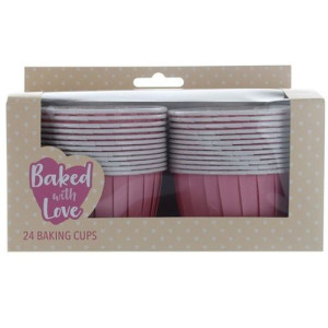 Pink Baking Cups Pk/24