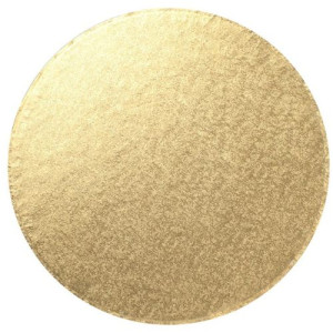 10" Round Double Thick Card - Pale Gold